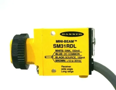 NEW BANNER ENGINEERING SM31RDL MINI-BEAM 26889
