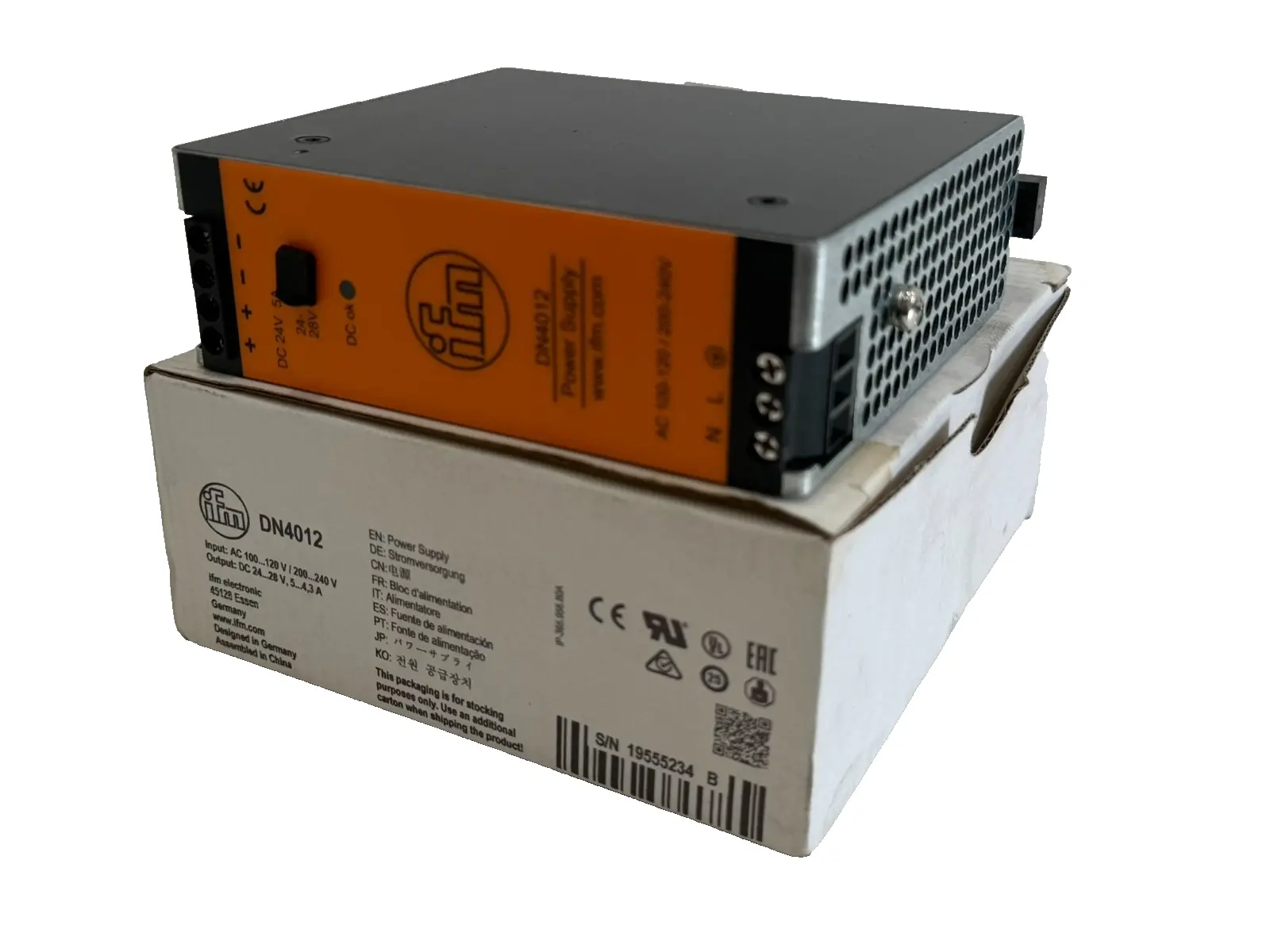 NEW IFM DN4012 POWER SUPPLY 100-120/200/240