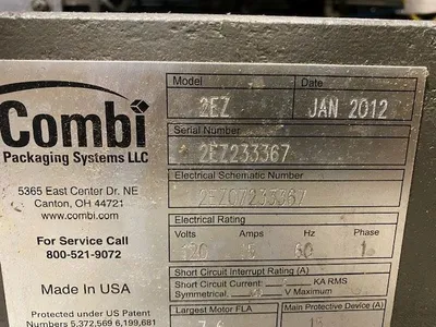 Used COMBI PACKAGING SYSTEMS LLC, CANTON OH 2EZ Case Erectors - Tape Bottom Seal Pennsylvania US | Libra Machine #1568350