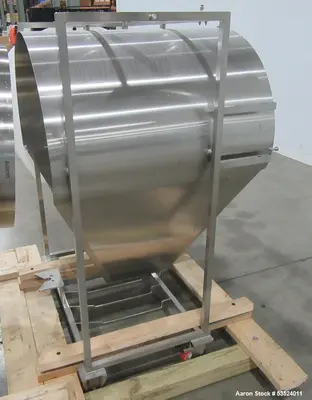 Stainless Steel Seasoning Drum – 30" x 44" Industrial Tumbler