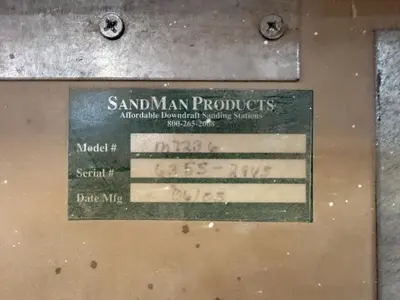 Sand Pro Model M7236 Downdraft Table