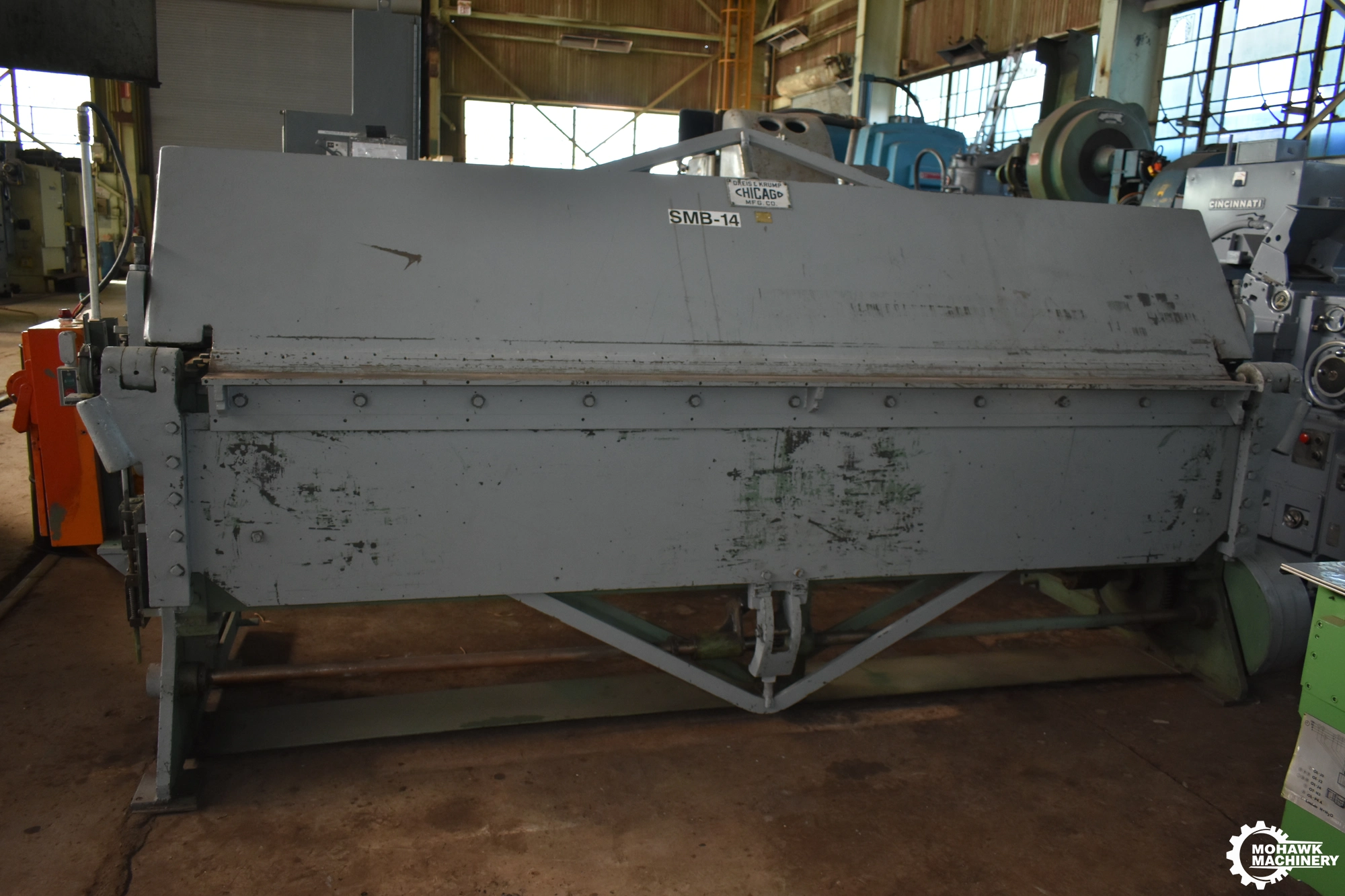 10' x 10 GA DREIS & KRUMP CHICAGO "204SP" POWER LEAF BRAKE w/PNEUMATIC CLAMPING
