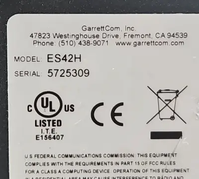 GARRETTCOM Magnum ES42H Hardened Edge Switch 12V 1 Amp Max (BIN