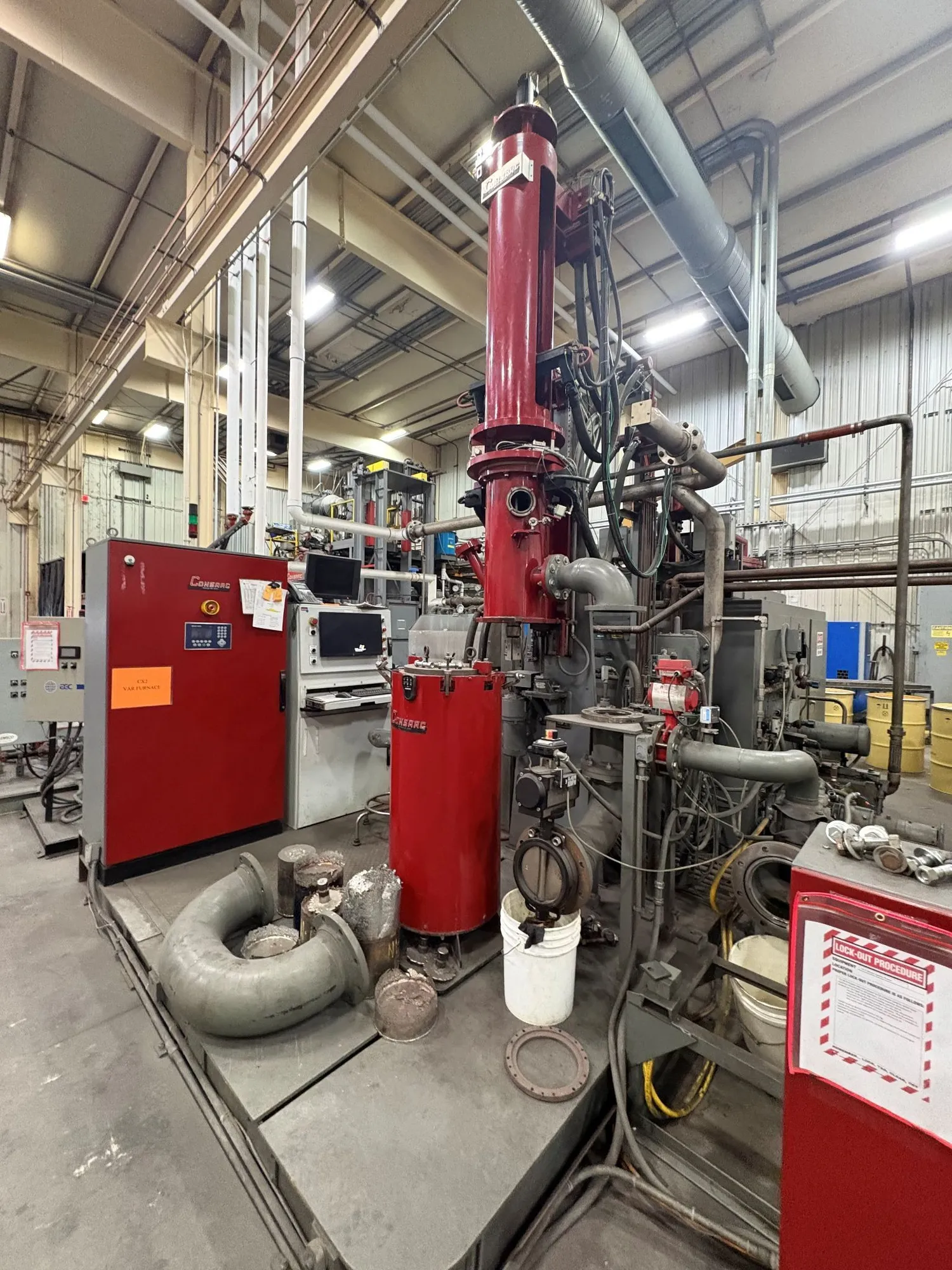 Used CONSARC VACUUM REMELT INGOT FURNACE (14695) Continuous Furnaces Connecticut US | Machinery International LLC #1388466