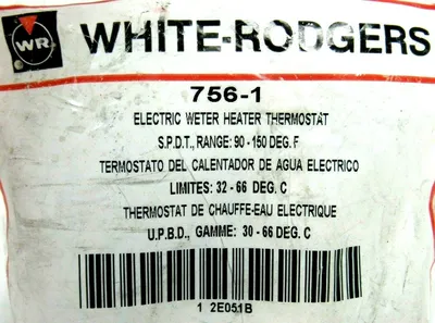 NEW LOT OF 2 WHITE RODGERS 756-1 WATER HEATER THERMOSTAT 7561