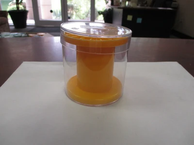 Astro Plast Used Yellow Cylindrical Barrelled Delivery Spools (QTY 11)