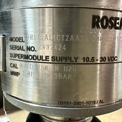 USED Rosemount 3051SAL1CT2AA2A1000DFF71CA00K5