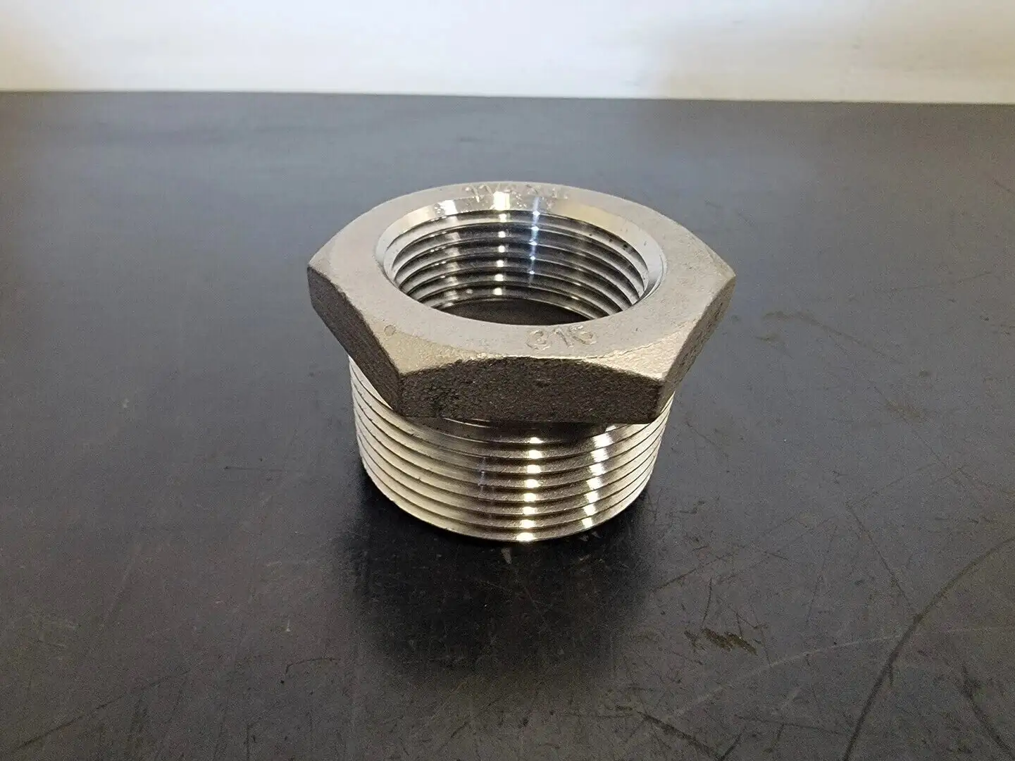 1-1/4" x 1" 316 Stainless Steel Hex Head Reducing Bushing