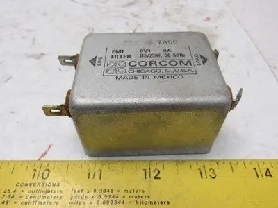 Corcom 6V1 115/250V 50-400Hz EMI Filter Lot Of 2