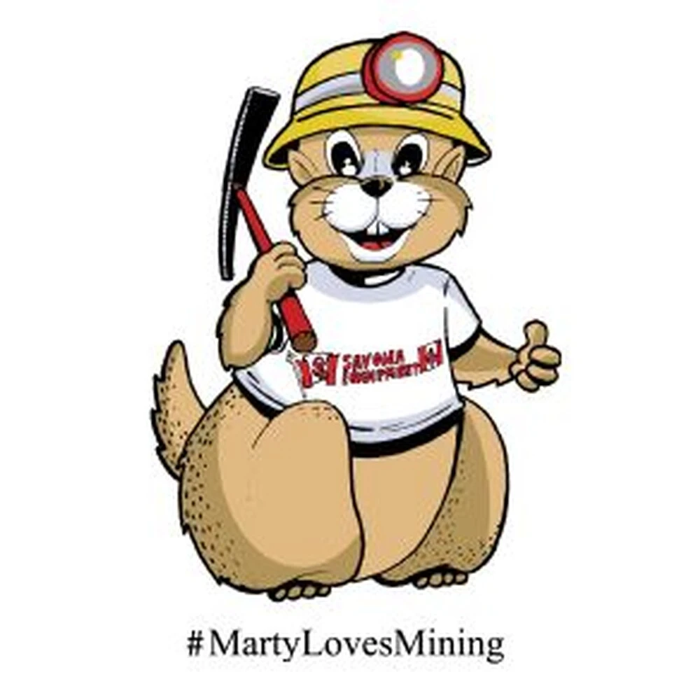 Marty Loves Mining Stickers