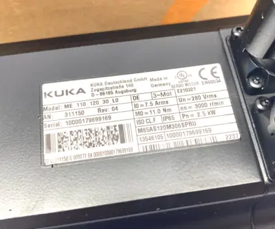 USED KUKA EP SERVO MOTOR 2,5KW L0 ME