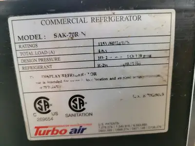 NEW Turbo Air TURBO AIR SAKURA SAK-70L-N (LEFT COMPRESSOR) / SAK-70R-N (RIGHT COMPRESSOR)