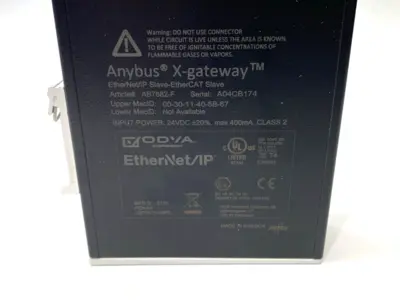 USED HMS ANYBUS X-GATEWAY ETHERNET/IP SLAVE - ETHERCAT SLAVE