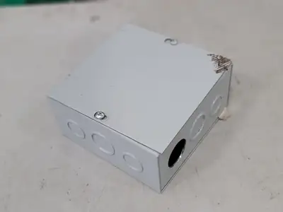 6"x6"x3" Screw Cover Junction Pull Box, 12 Knockouts