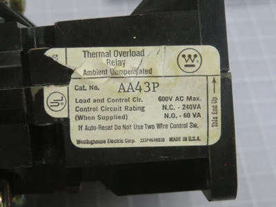 Used WESTINGHOUSE _UNKNOWN_ Relays & Switches Texas US | OCO Industrial #1703599