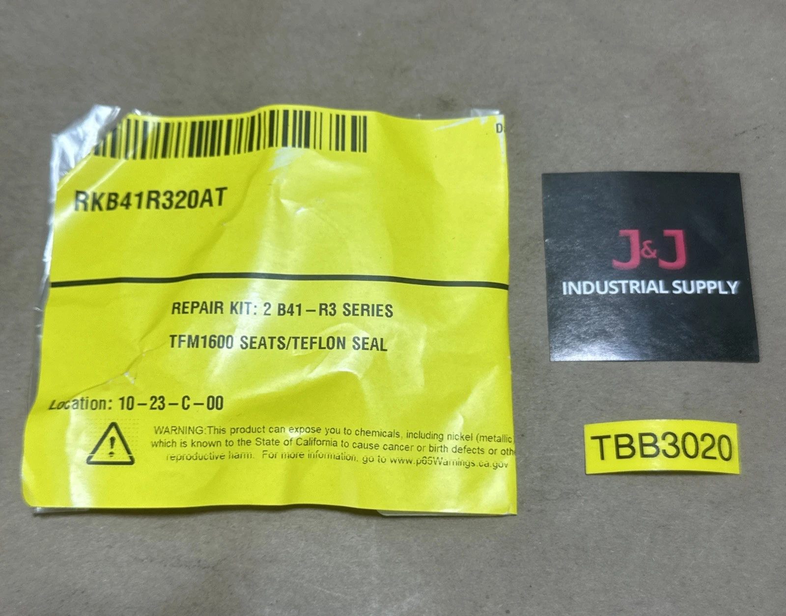NEW SEALED- RKB41R320AT Repair Kit 2” B41-R3 Series TFM1600 Seats/Teflon Seal