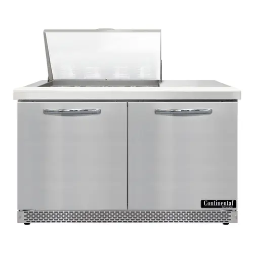 Continental D48N12M-FB 48" Designer Line Sandwich/salad Prep Table W/ Refrigerated Base, 115v