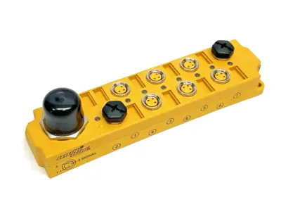USED TURCK PASSIVE JUNCTION BOX 8-PORT X M8 3-PIN, U0943-62