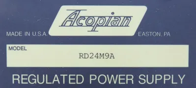NEW ACOPIAN RD24M9A REGULATED POWER SUPPLY