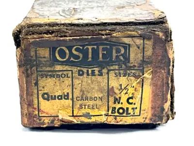 Oster Symbol Quad Carbon Steel 1/2" N.C Bolt Die - New Other