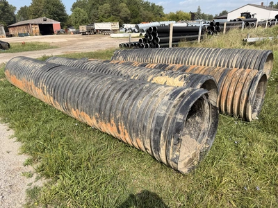 Used (4) 36" X 20' PLASTIC DUAL WALL CULERTS _UNKNOWN_ Miscellaneous Equipment Michigan US | Miedema Asset Management Group #1424761