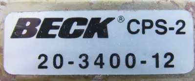 USED BECK 20-3400-12 POSITION SENSOR 20-3400-12 20-2992-02 20-2991 20340012