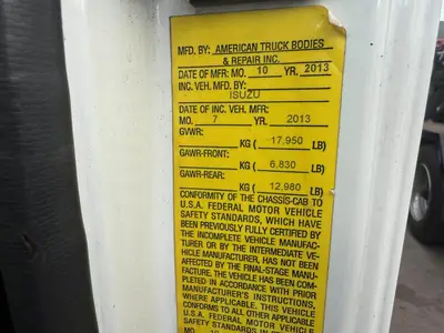 Used 2014 ISUZU NQR Box trucks California US | Ben Kaplan Equipment #1425577