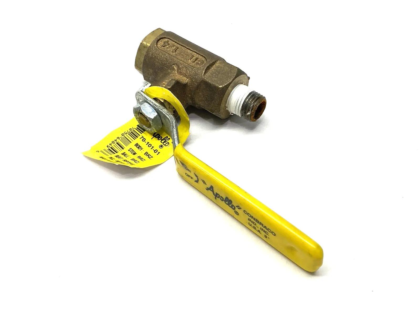 Used Apollo Bronze Ball Valve 1/4" FNPT Solenoid Valves Michigan US | Maverick Industrial Sales #1392528