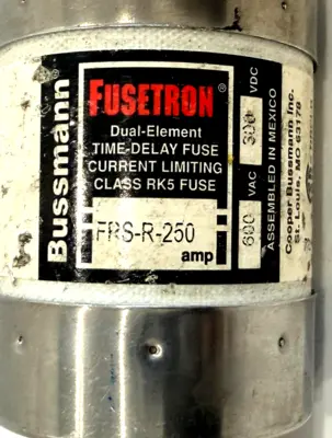 NEW BUSSMANN FRS-R-250 FUSES 600V FRSR250