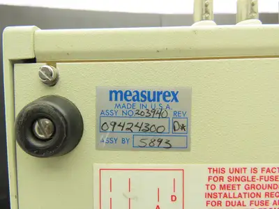 MeasureX 203940 Video Processing Unit Input Switch Inspection Module 110/220VAC