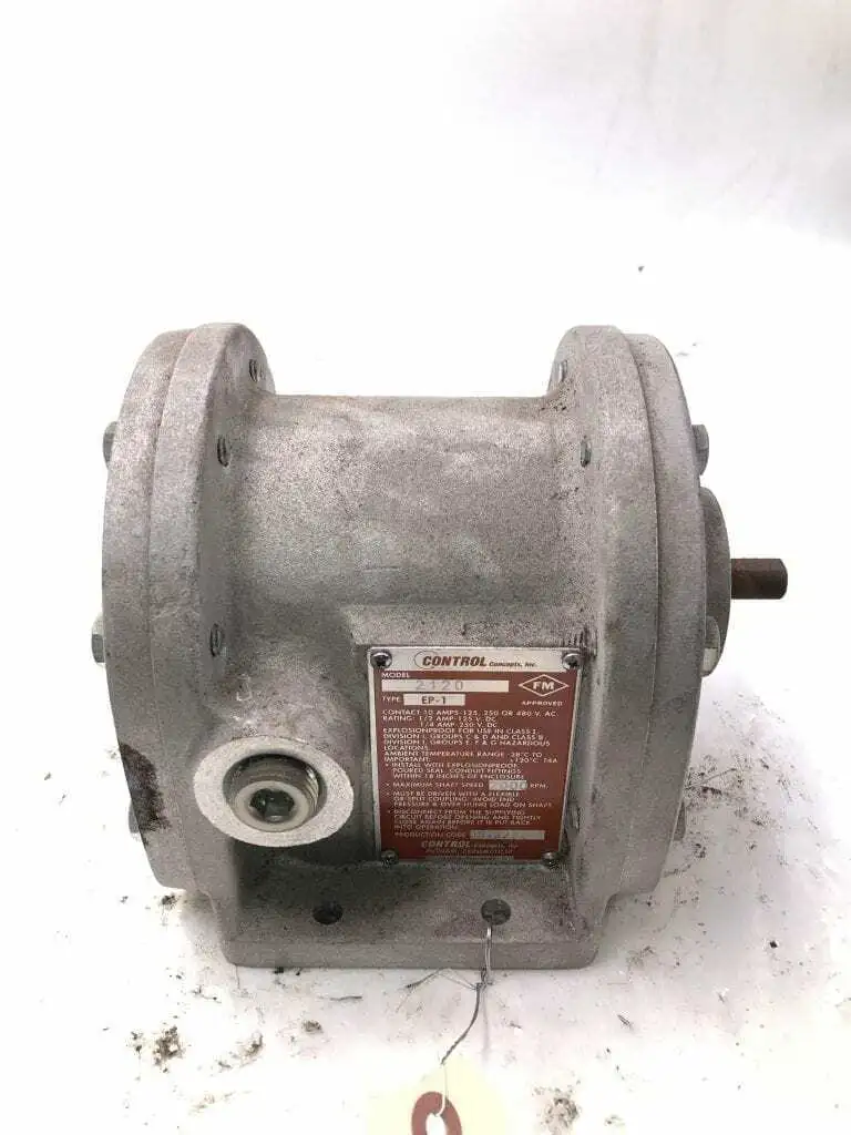 Control Concepts 2120 Type EP-1 Zero Speed Switch 2000RPM 125/250VDC