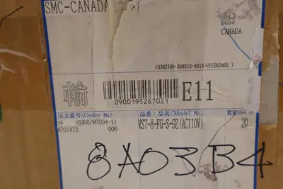 SMC VS7-8-FG-S-9Z(AC110V) Air Valve. Case of 2 Units. New in Box Stock S-323
