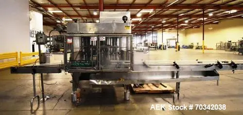 Used BINER ELLISON F-52 TDG 24SS Overflow Pressure Gravity Liquid Fillers Illinois US | Aaron Equipment #84266