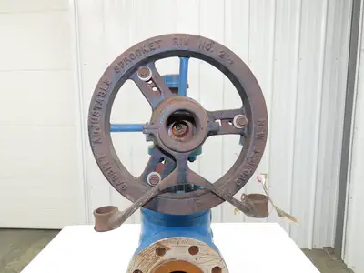 Atwood Morrill 3-Way Globe Valve 4" Flanged Limitorque Gear Operator Pull Chain