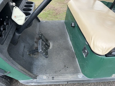 (1) 2015 E-Z-Go golf cart with a Kawasaki gas engine, does not include Club canopy, includes ball wa...