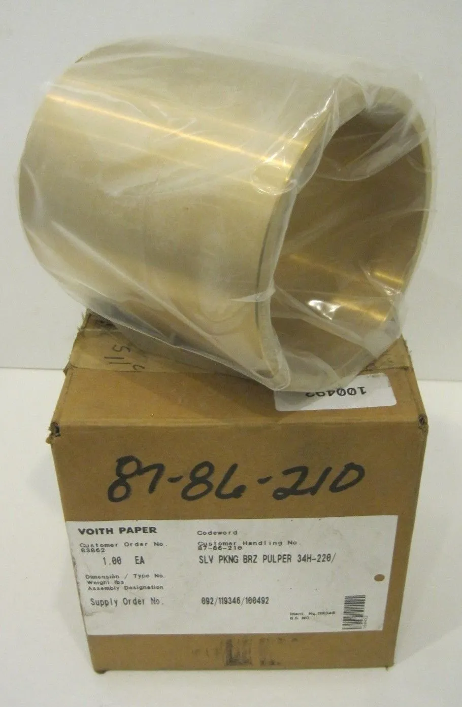 NEW BRONZE SLEEVE 34H-220/