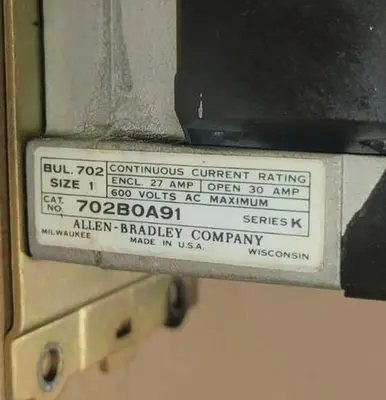USED ALLEN-BRADLEY 702-BOA91