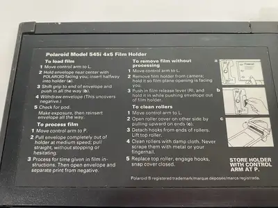 Used Polaroid Instant Sheet 4x5 Film Holder Miscellaneous Printing & Paper Equipment Michigan US | Maverick Industrial Sales #1489548