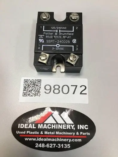 Used POTTER & BRUMFIELD SSRT-240D25 Relays & Switches Michigan US | Ideal Machinery #707644