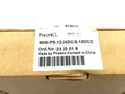 USED PHOENIX CONTACT PRIMARY SWI. DC-DC CONVERTER MINI-PS- 12- 24DC/ 5-15DC/2