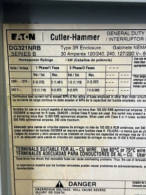Used Eaton DG321NRB Misc Electrical & Power Parts California US | Davliegogo LLC #1710544