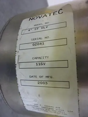 USED NOVATEC 4IN ST VLV