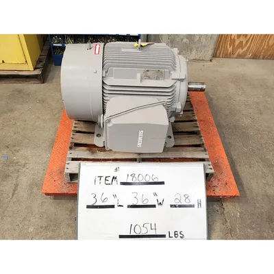 Used 75HP Siemens NEMA Premium Motor, 460V, 1780RPM, 365T Frame