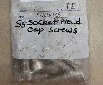 THE M10x45 Stainless Steel Socket Head Cap Screw A2-70 (Bag 15)