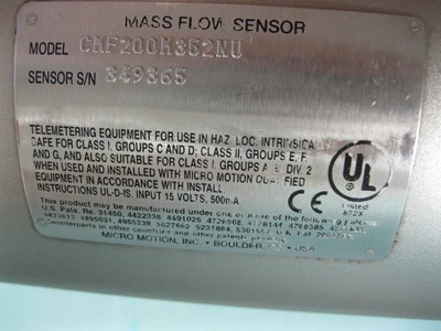 USED Micro Motion CMF200 M352NU