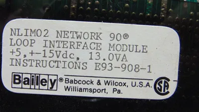 Bailey Controls NLIM02 Network 90 Loop Interface Module Used