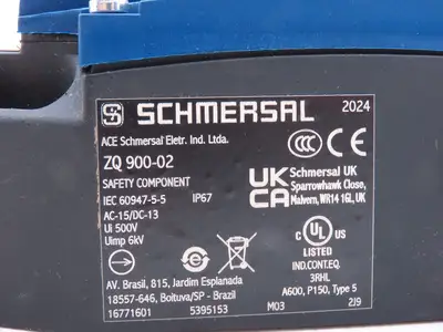 Schmersal ZQ 900-02 Emergency Cable Pull Switch E-Stop 16771601