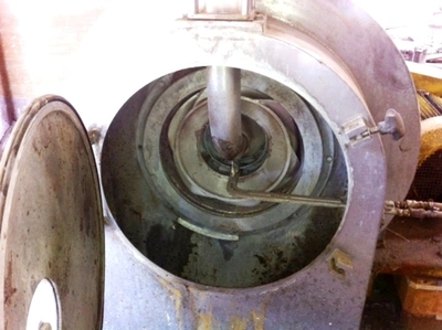 Siebtechnik Tema H-400 Conturbex worm/screen centrifuge, 316SS.