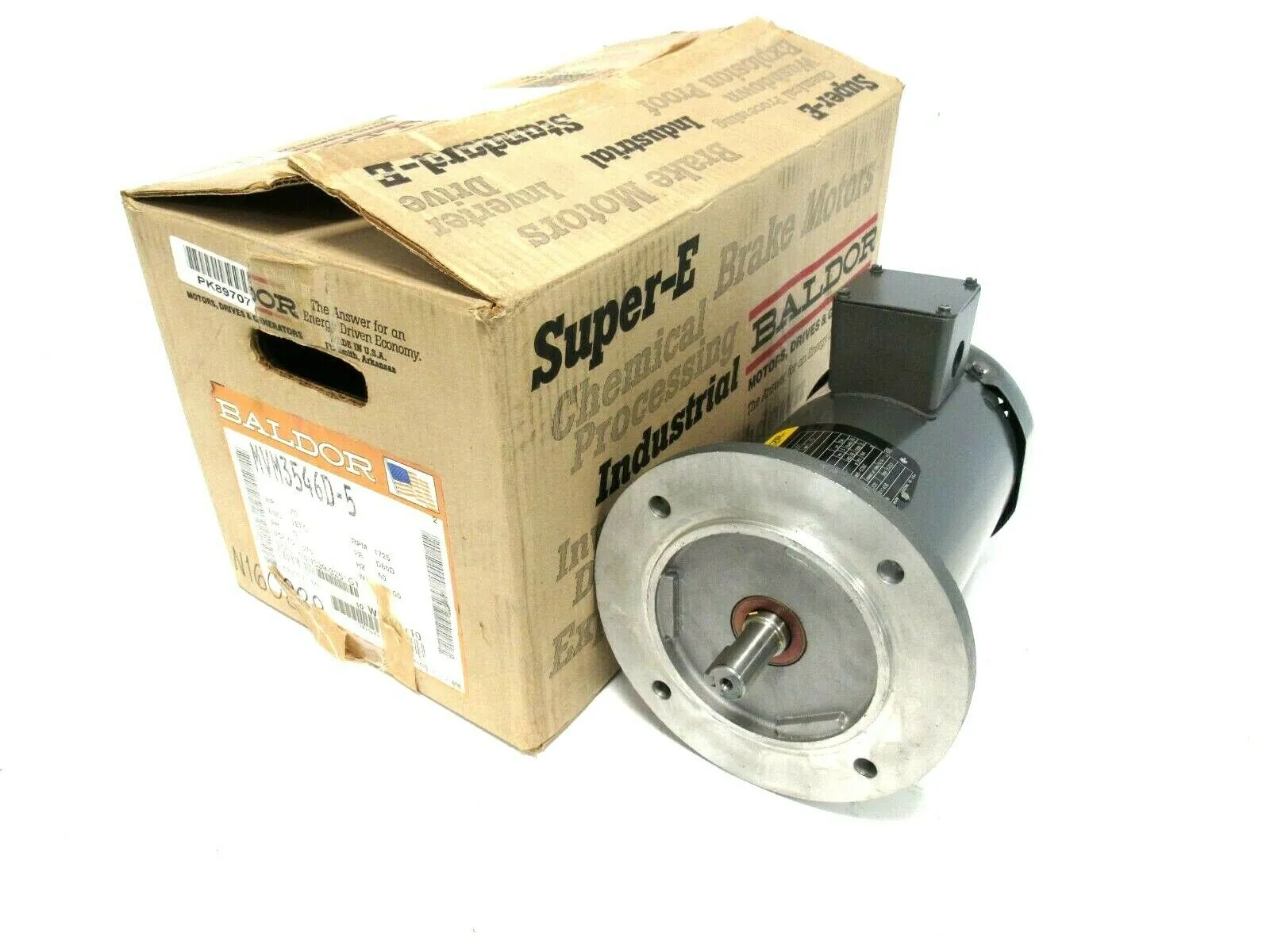 NEW BALDOR MVM3546D-5 MOTOR 3/4HP 575V 1725RPM 3/4" DIA.