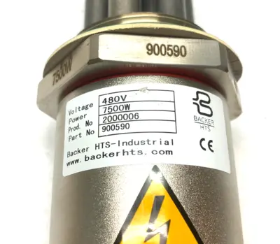 USED BACKER HTS INDUCTION HEATER ELEMENT